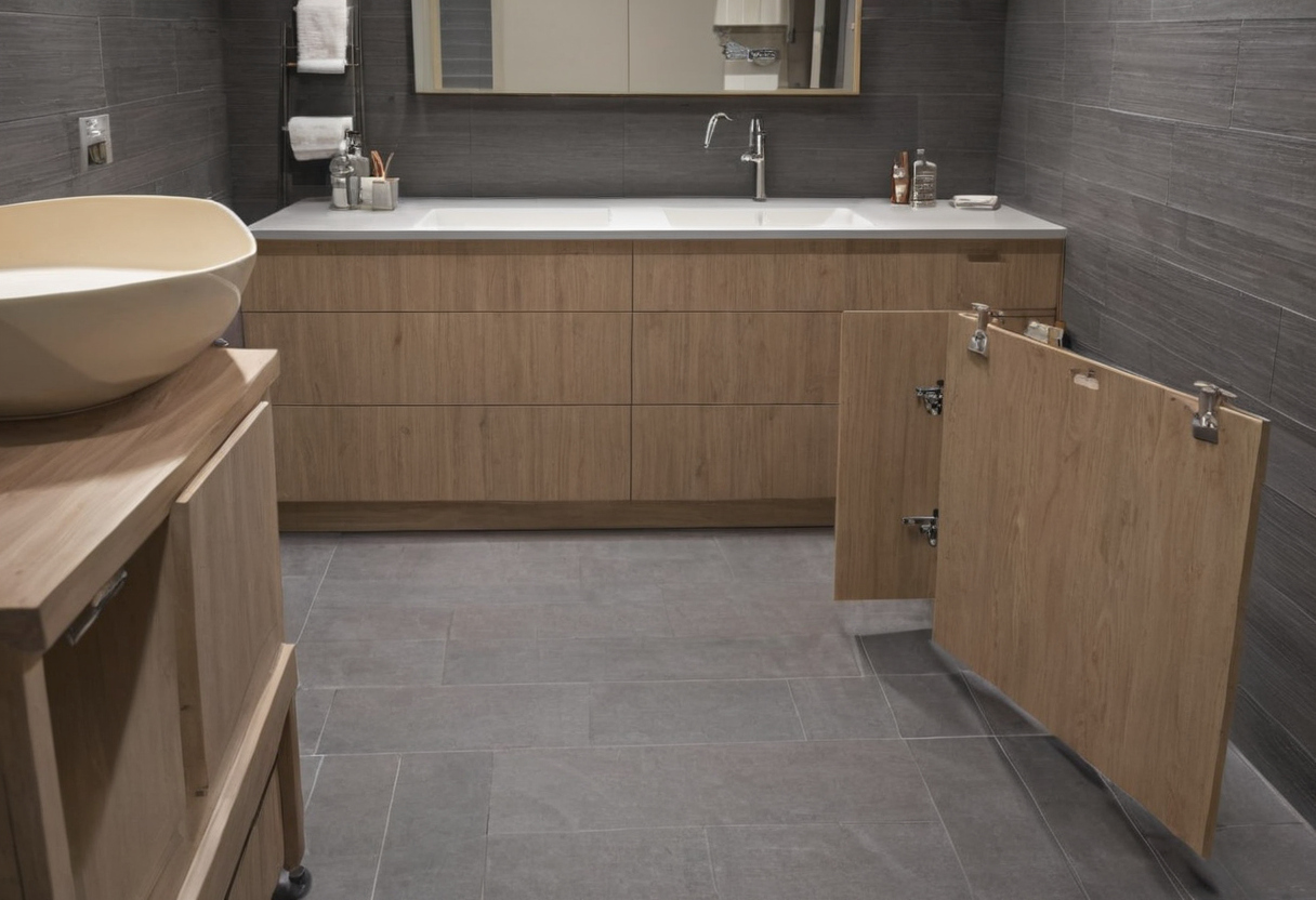Luxury interior image showing Test the organizer footprint before drilling or ordering