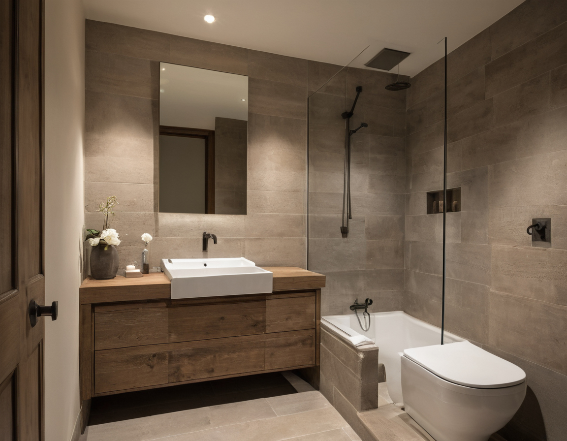 Luxury interior image showing Assign bathroom products to zones without hiding leaks or overloading drawers